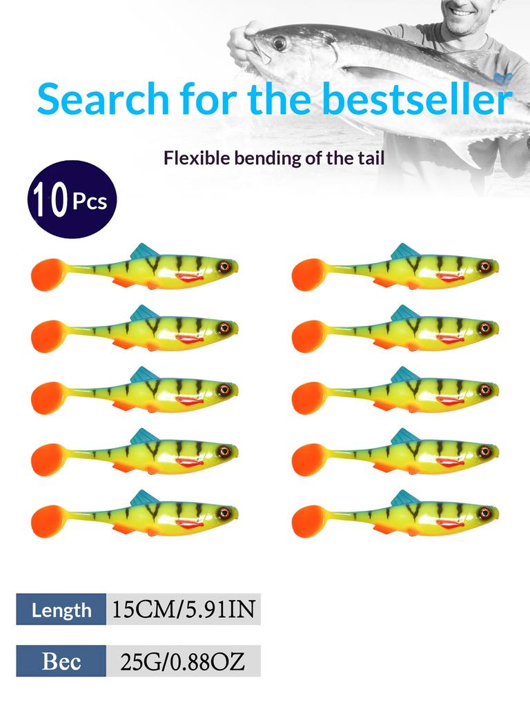 Attractive vibrating tail fishing lure with lively tail swing, designed to attract predatory fish and boost your catch rate effectively.
