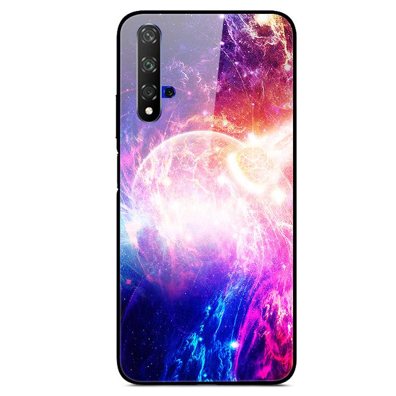 For Huawei Nova 5T Case Tempered Glass Cover 3D Cat Printing Case For Huawei Nova 5T 2019 5 T Phone Case For Huawei Nova5T Cover