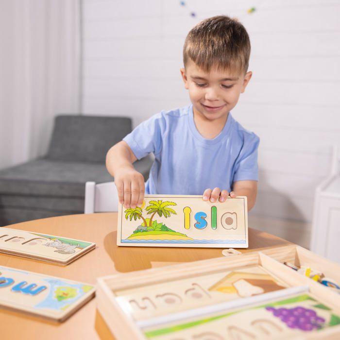 Jouet éducatif - Melissa &amp; Doug - 31811 - Puzzle en bois - Apprentissage des langues - 4 à 7 ans