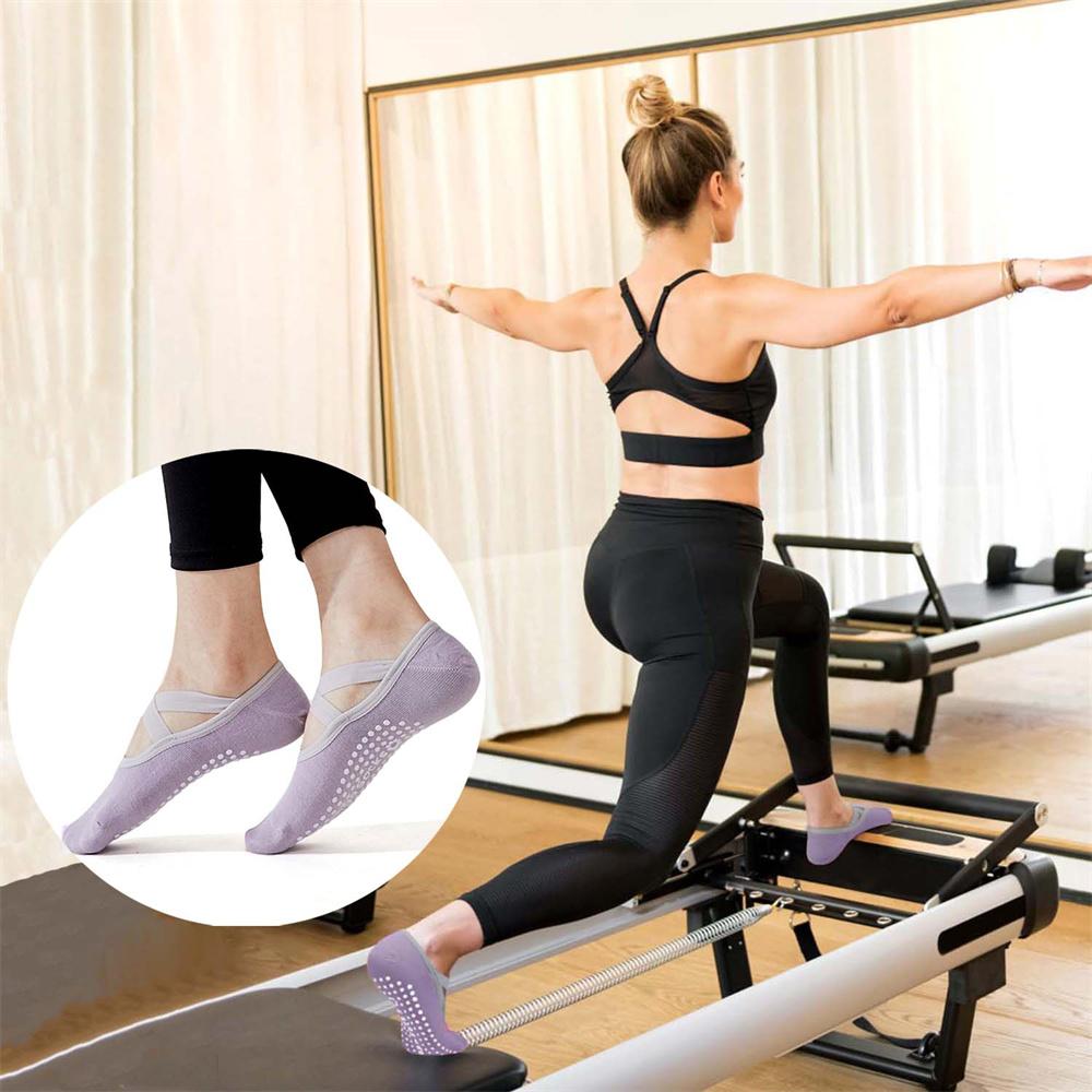 3 Pairs Grip Pilates Socks for Women – Non-Slip Yoga Socks for Ballet, Dance, and Workouts