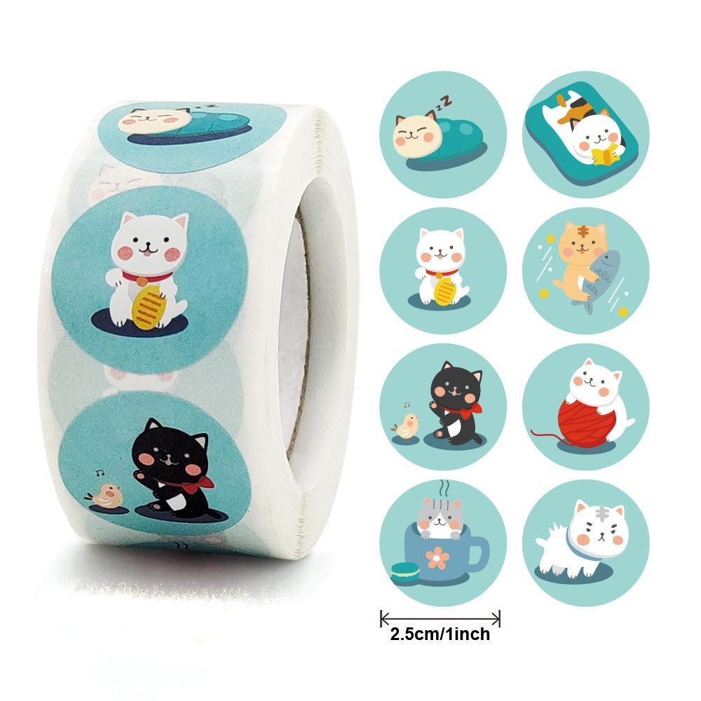 500 Pcs Reward Stickers Motivational Stickers Roll For Kids For School Reward Students Teachers Cute Animals Stickers Labels