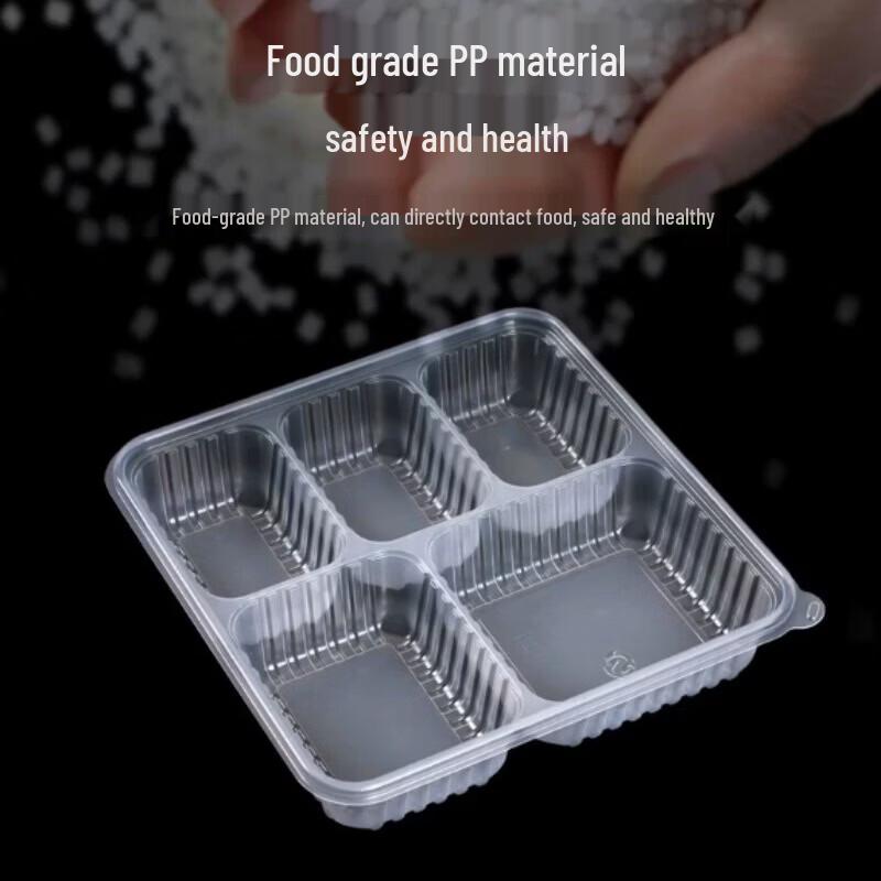 AVADEN 4-Compartment Degradable Disposable Lunch Box