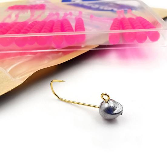 MUQZI Sports Accessory 1 Set Fish Head Fishhooks Soft Bait Lure Barb Outdoor Fishing Tackle Accessories