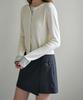 DEHEVE Buckle Wrap Skirt Pants [Charcoal]