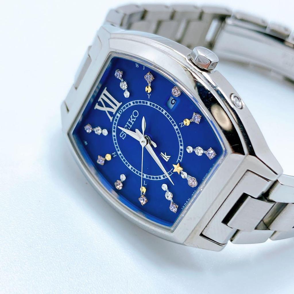 [USED] 433 Seiko Lucia 1B22-0BC0 Tonneau Date Solar Watch