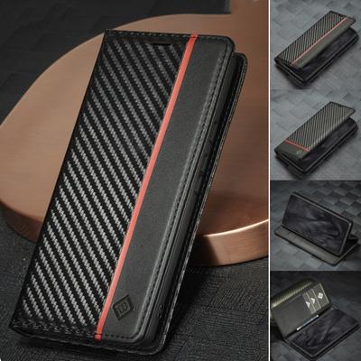 Carbon Fiber Leather Case for Google Pixel 9 Pro 8 7 6 Pro 6A 6Pro 7Pro Pixel8 Pro 5G Business Flip Cover Card Slot Phone Wallet