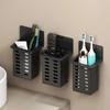 Plastic Toothbrush Storage Rack No Drill Chopsticks Cage Practical Wall Mounted Storage Box  Dorm