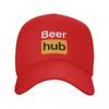 Custom Punk Beer Hub Baseball Cap for Women Unisex Breathable Beerhub Dad Hat Sports Snapback Hats