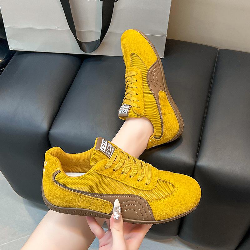 Simple German Training Shoes Women's Summer 2025 New Flat-bottomed Fashion Versatile Casual Single Shoes Retro Casual Sports Shoes