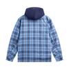 Li Ning Badfive Plaid Single-Breasted Hooded Versatile Cotton Jacket Men Jackets AFMW003-1