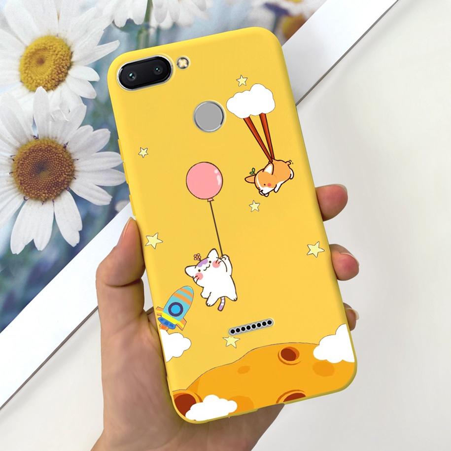 For Xiaomi Redmi 6 Case Redmi 6A Cover Cute Dinosaur Duck Cat Shockproof Bumper For Xiomi Redmi 6 6A Fundas Redmi6 Redmi6A Coque