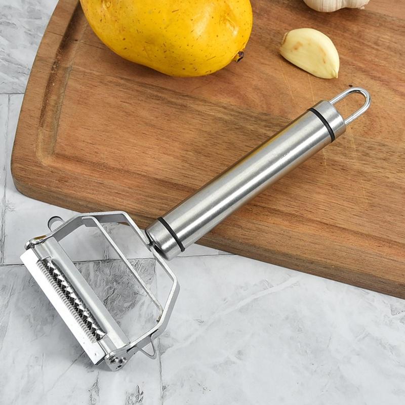 Stainless Steel Peeler Fruit Vegetable Melon Potato Carrot Cucumber Multifunction Grater Peeler Slice Home Kitchen Tool