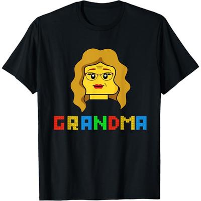 Unique Family Grandma Master Builder Building Bricks Blocks T-Shirt