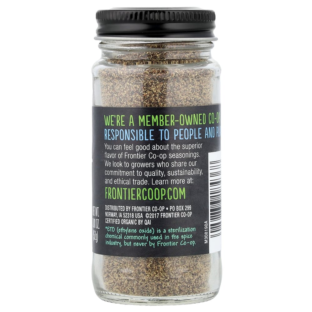 iHerb Frontier Natural Products Finely Ground Black Pepper, 52g (1.80oz)