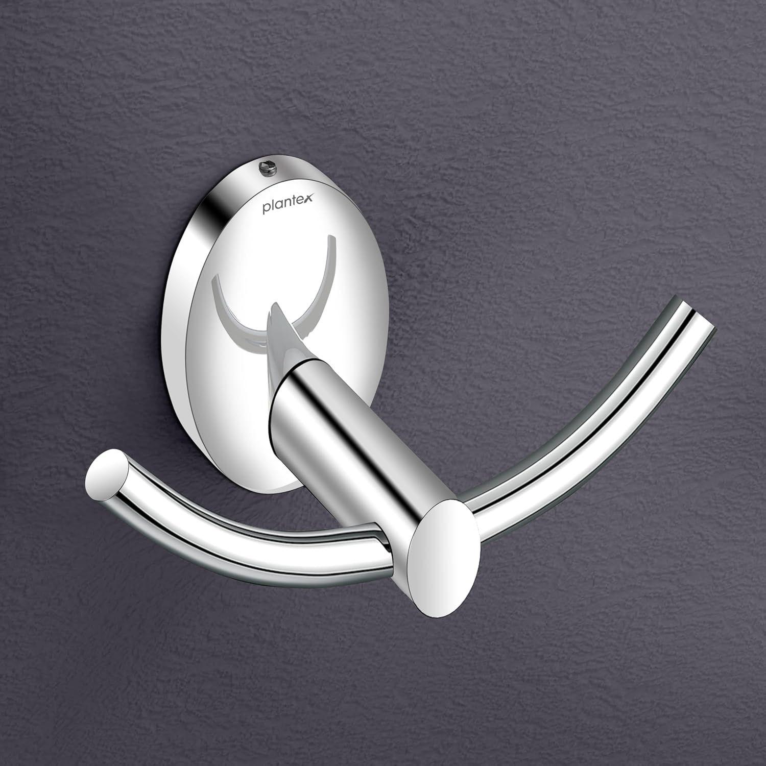 

Grade Stainless Steel Bathroom Hooks for Hanging Towels and Clothes in Washroom/Bathroom Accessories - Oreva (Chrome)