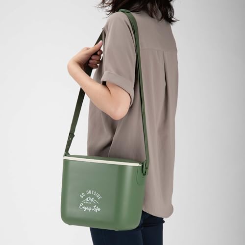 Kapitän Hirsch (Kapitän Hirsch) Mini Kühlbox, 5,6 l Fassungsvermögen, mit Schultergurt, Olive, Monte (UE-91)