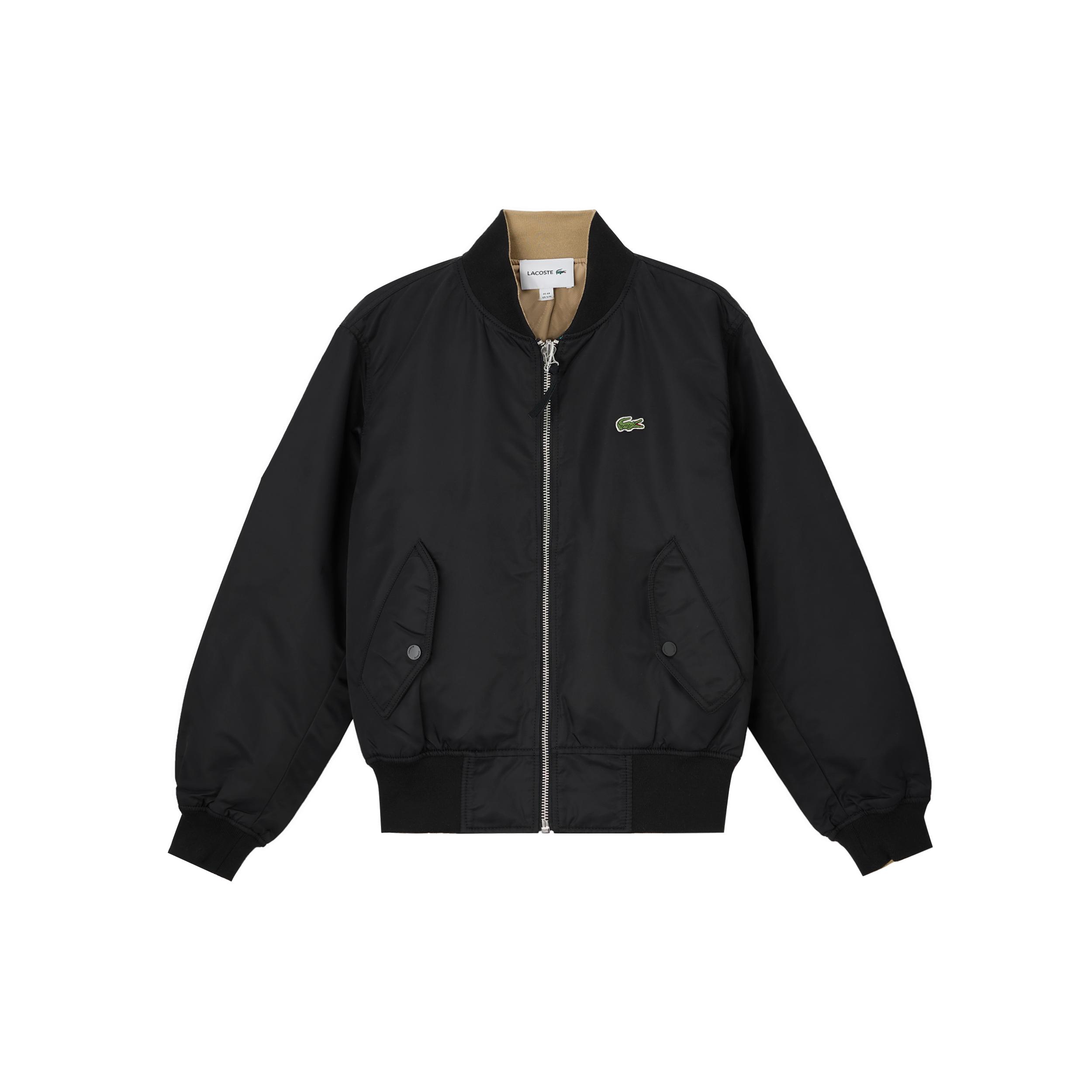 LACOSTE Baseball Jacket Men`s Khaki Black