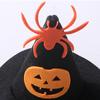 Huaqianguhh 1 Set Pet Halloween Costume, Spider Pumpkin Wizard Hat And Double-Sided Bat Print Cape, Holiday Party Outfit for Cats Dogs