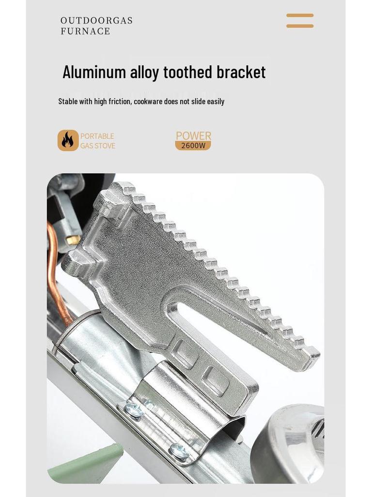 Ultralight Portable Outdoor Gas Stove: Windproof, High-Power Foldable Camping and BBQ Cookware