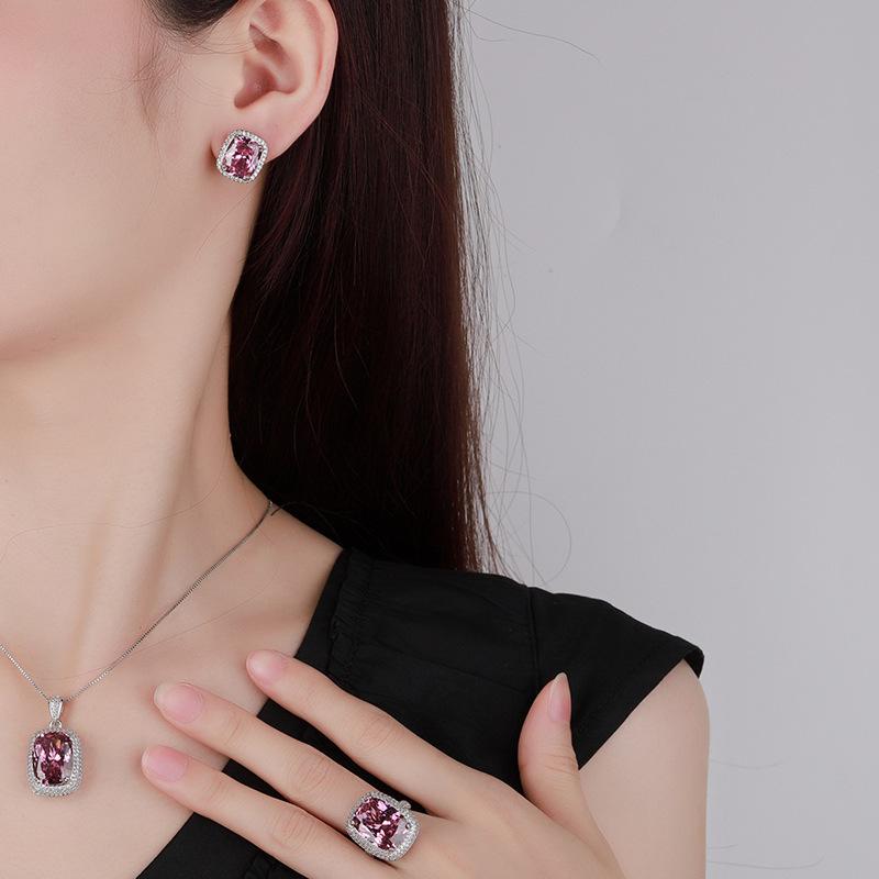 New Huabi Jewelry Copper Bottom Simulation Bird's Nest Cut Dry Rose Temperament Set 12 * 16-10 * 12