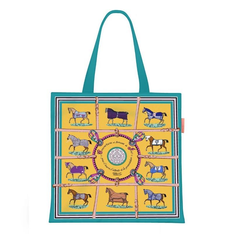 Printed Canvas Bag Women's Hand Bag Large Capacity Student Tutoring Shoulder Bag