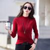 Women's Sweater Half Turtle Neck Autumn Stripes Top Female Solid Pullovers Long Sleeve Warm Ladies Clothes