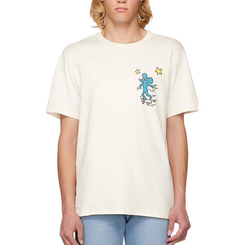 Converse x Keith Haring T Shirt Unisex White 10025062-A01