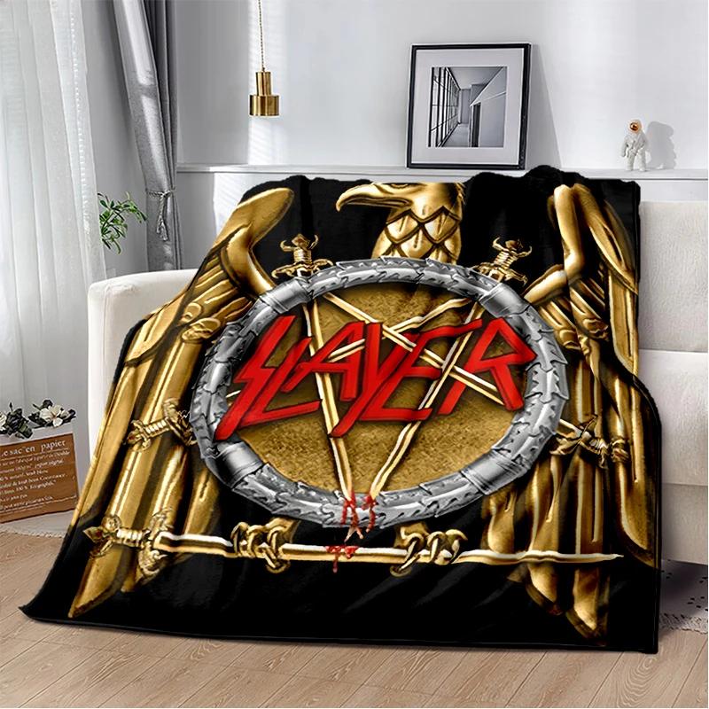 29 Style Slayer Heavy Metal Rcck Band Sign Blanket,Soft Throw Blanket for Home Bedroom Bed Sofa Travel Cover Kid Gift