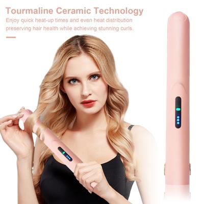 Mini ferro arricciacapelli piastra per capelli 3 temperature wireless USB ricaricabile riscaldamento rapido arricciacapelli da viaggio strumento per lo styling dei capelli da donna