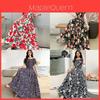 Bohemian Maxi Dress With Elastic Waist For Summer Beach Vacation And Artful Style