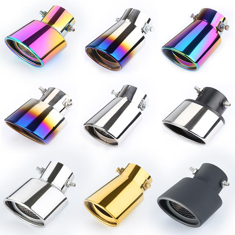 Universal Stainless Steel Tailpipe Muffler Tip Decoration