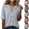 Women's Striped Button Down Shirt Long Sleeve Collared Casual Slim Fit Lightweight Summer Blouse for Everyday Wear