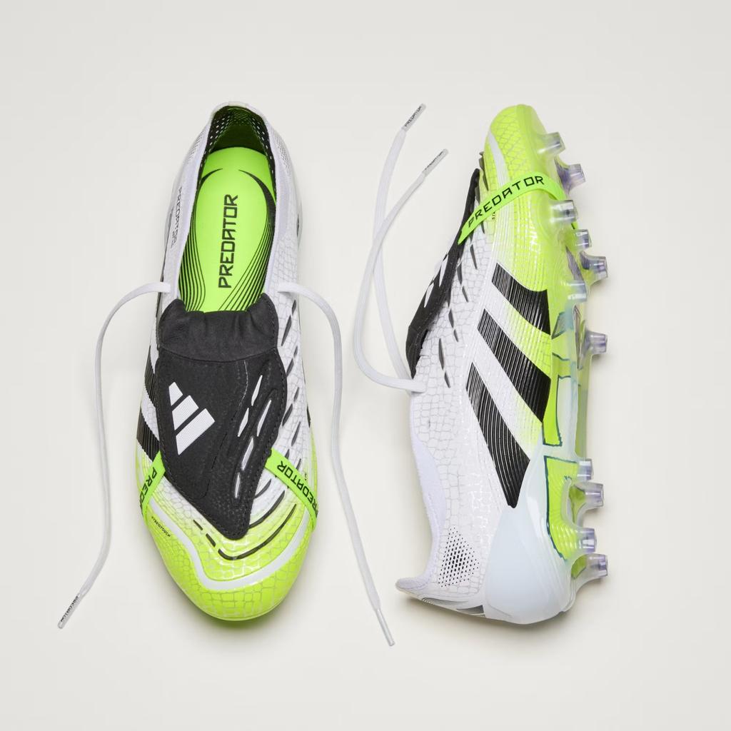 JI1092 adidas Predator Elite FT FG Cloud White Core Black Lucid Lemon (Men's)