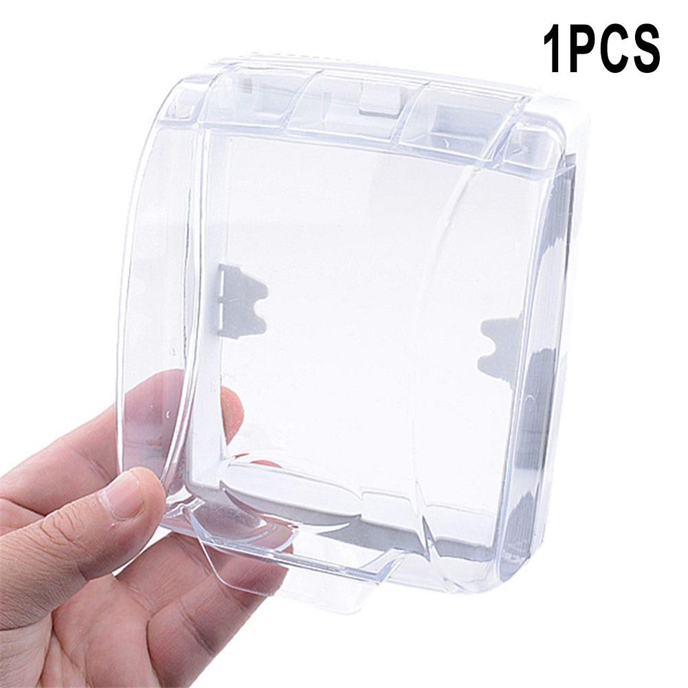 1 szt. Wodoodporna Puszka Pokrywa na Przełącznik Gniazdko Ścienne Dzwonek Pokrywa z Klapką