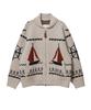 ENNITTUDE Wool Blend Cowichan Zip-Up Jacket For Men