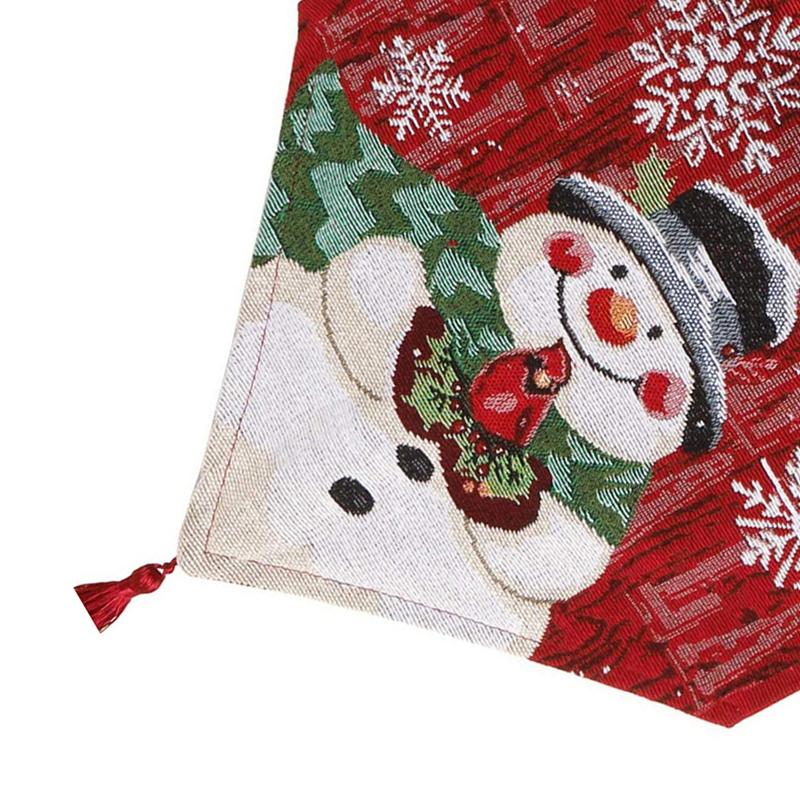 Weihnachts Schneemann Tischläufer Schneemann-Winter Tischläufer Für Küche Esszimmer Weihnachtsdeko Für Zuhause Party Tischdeko