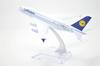 TANG DYNASTY 1/400 16cm Lufthansa Airlines Airbus A380 Alloy Airplane Model Toy