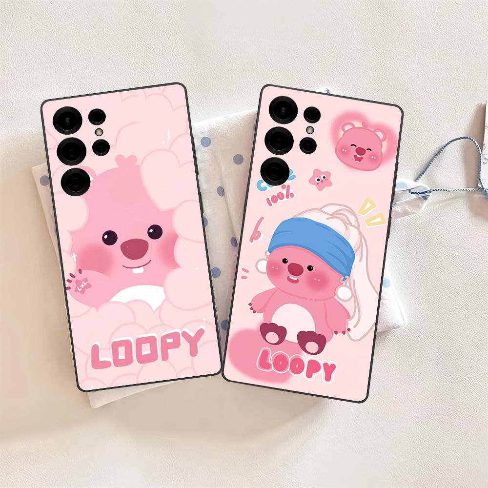 Cute L-loopy Phone Case For Samsung S 24 Fe 25 Ultra Plus 20 Lite 21 30 22 23 24 22 Ultra 5G Fundas
