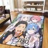 Re Zero Pattern Carpet for Living Room Play Floor Carpet Beds Birthday Gifts Gifts HE224