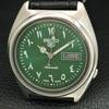 VINTAGE SEIKO 5 AUTOMATIC 7009A JAPAN MENS GREEN COLOR DIAL WATCH A708759-1
