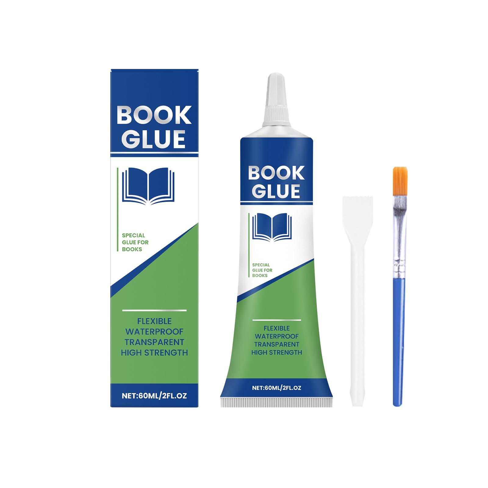 

Клейкая лента для ухода за книгами, Сильный клей для книг и архивов, Прозрачный и быстросохнущий клей, Специально разработан для библиотек, 60 мл One Size зелёный