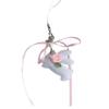 Stylish Beaded Cellphone Charm Eye Catching Keyring Pendant Colorful Key Chain Fashionable Attachment for Women Bag