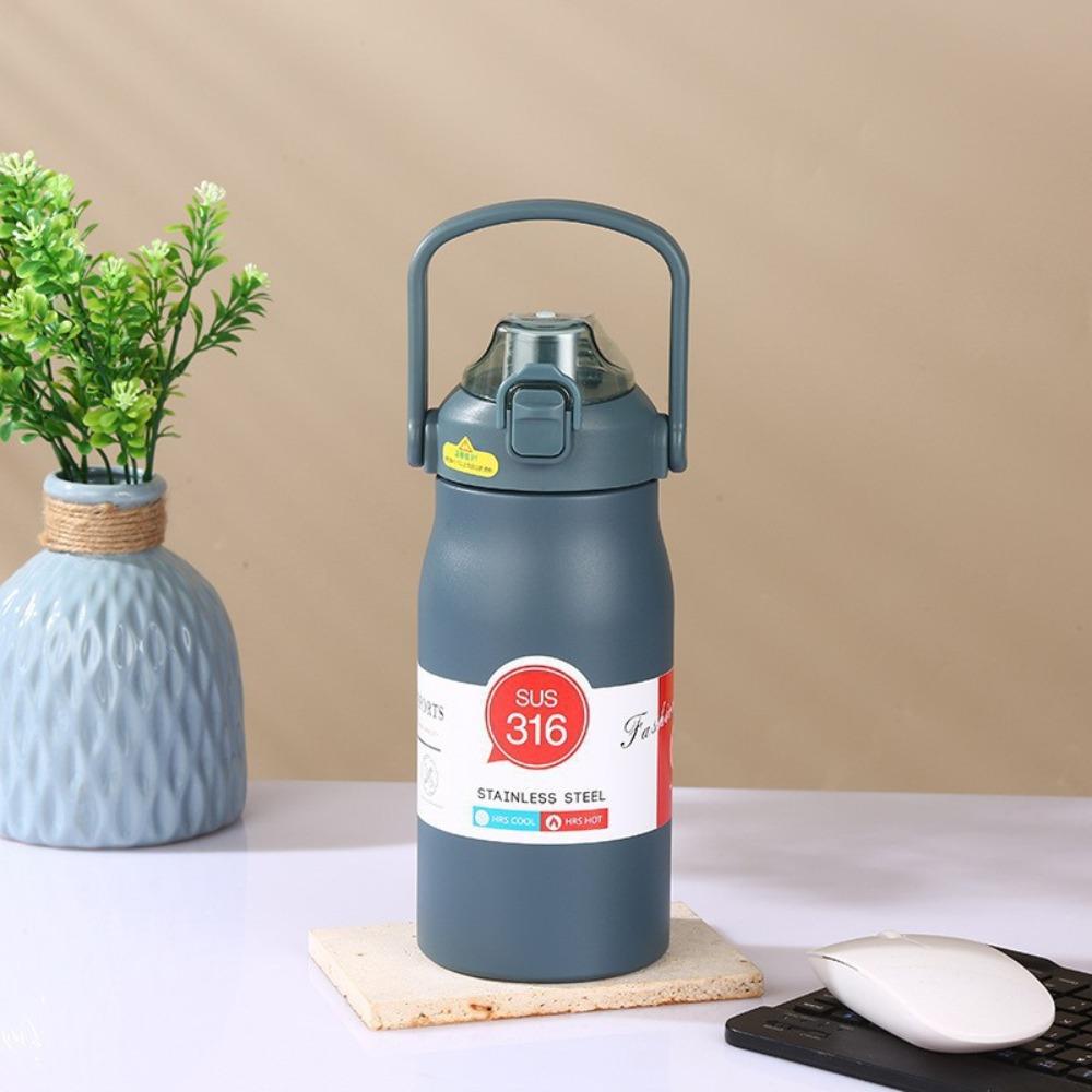 316 Stainless Steel Thermal Water Bottle 1200ml Travel Insulated Cup Vacuum Flask  Sports