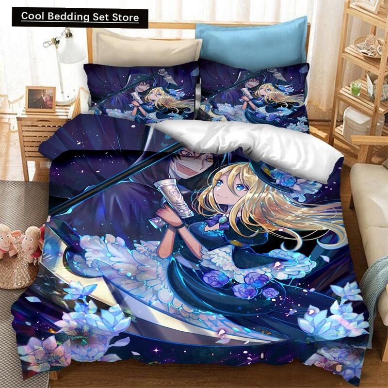 3D Gedrucktes Anime Angels of Death Bettwäsche-Set Bettbezüge Kissenbezüge Einteilige Bettdecke Bettwäsche-Sets Bettwäsche Heimtextilien
