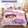 3pcs Gaby's Bubble House1 Cover Set - Personalized Name, HD Printed Bedding with 1 Cover and 2 Pillowcases - Perfect for Home Decor, Easy Care