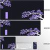 Anime Rote Sakura Mauspad Schreibtischmatte Mit Verriegelungsrand Gaming Zubehör Prime Gaming XXL Mauspad Tastaturmatten Naht Polstermatte
