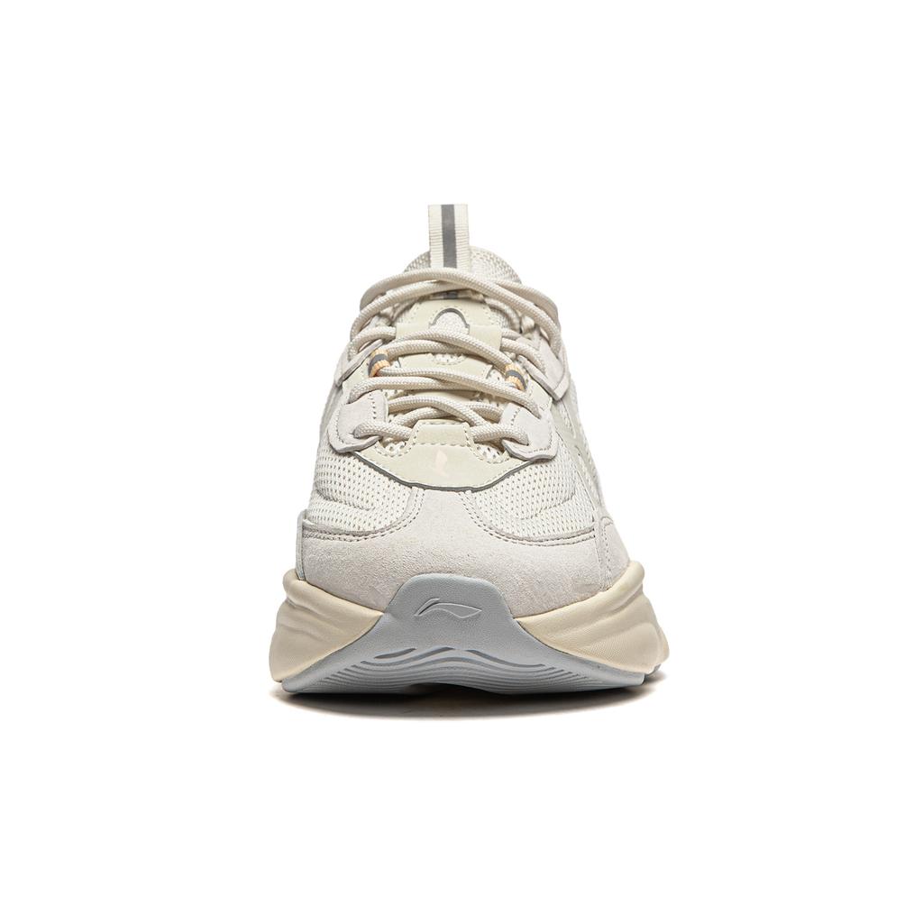 Li Ning Milk Coconut 2.0 Slip Resistant Abrasion Resistant Low Top Casual Shoes Women's Pearl White AGCU250-4