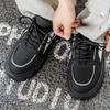 2025 New Comfortable and Niche Design Retro Men's Big Head Casual Thick Soled Men's Shoes for External Wear Shoes Retro Black