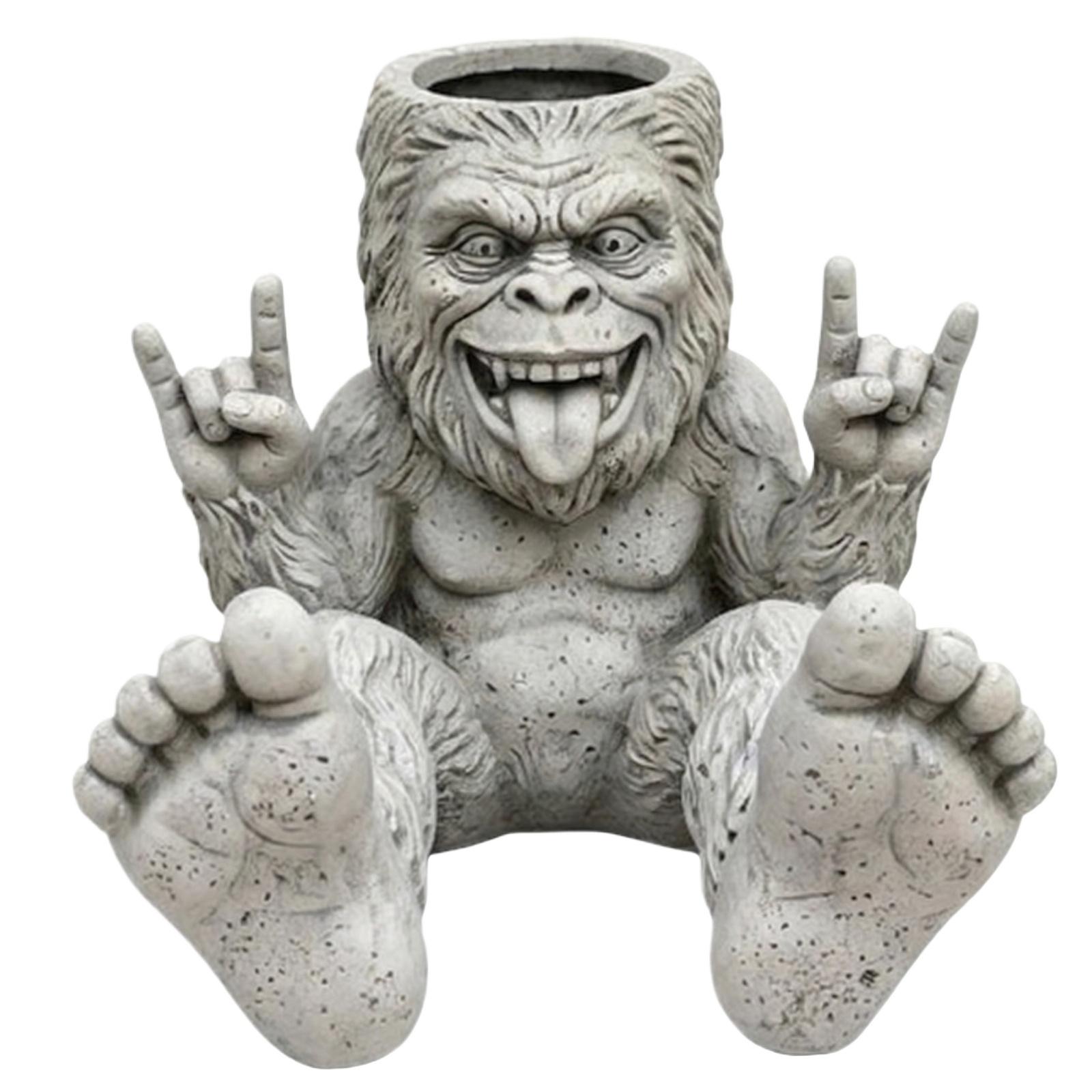 

Funny French Planter Pot, Creative Flower Pot, Garden Decor Statue, Unique Outdoor Plant Container one size