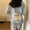[Stylish Crossbody Bag] Stylish Nylon Women's Crossbody Bag - Solid Color, Casual Urban Design, Front Zipper Pocket